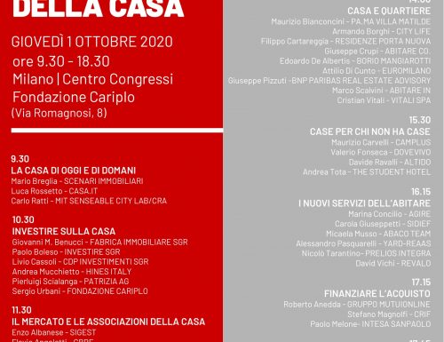 Giornata nazionale della casa: Milano 1 Ottobre 2020